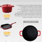 Caçarola 26cm 4 8l sauté Haus Concept 26x12 2cm|4 8l Vermelho